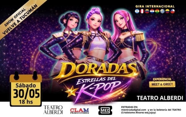 DORADAS - ESTRELLAS DEL KPOP - 30/05/2026 - 18.00hs