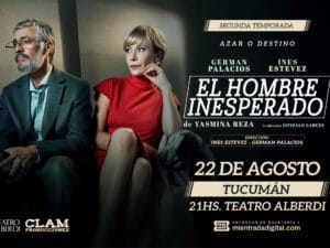EL HOMBRE INESPERADO - 22/08/2026 - 21.00hs