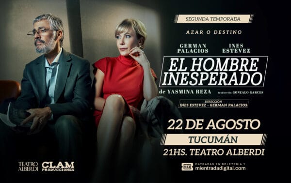 EL HOMBRE INESPERADO - 22/08/2026 - 21.00hs