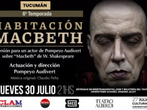 HABITACION MACBETH - 30/07/2026 - 21.00hs