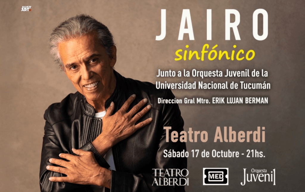 JAIRO SINFONICO – 17/10/2026 – 21.00hs