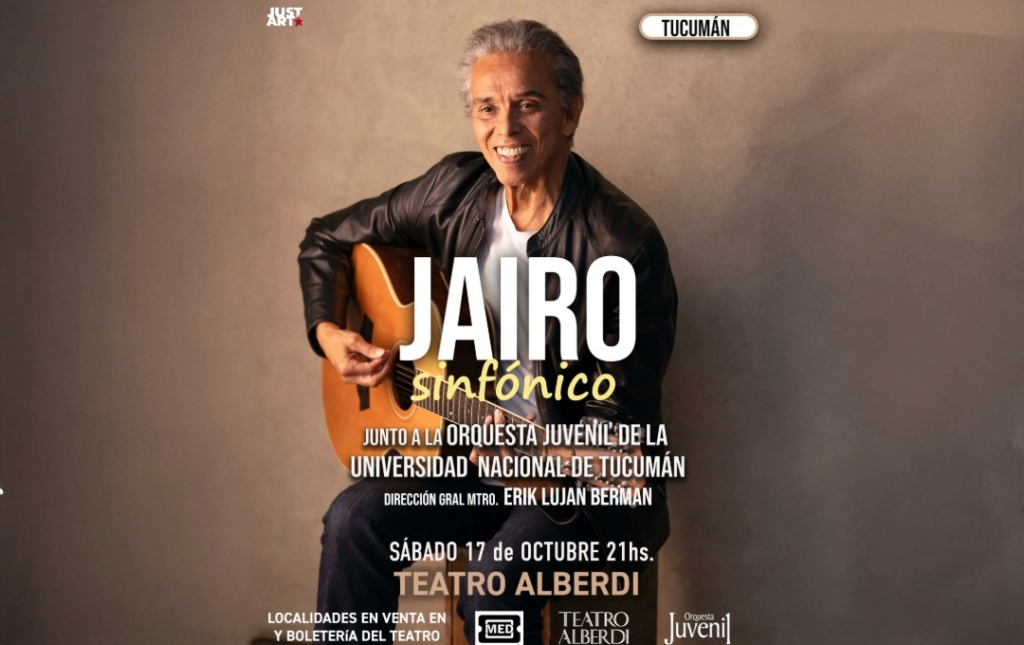 JAIRO SINFONICO – 17/10/2026 – 21.00hs