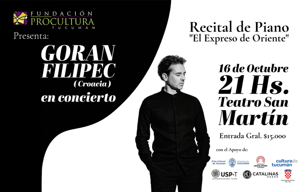 GORAN FILIPEC – 16/10/2026 – 21.00hs – TSM