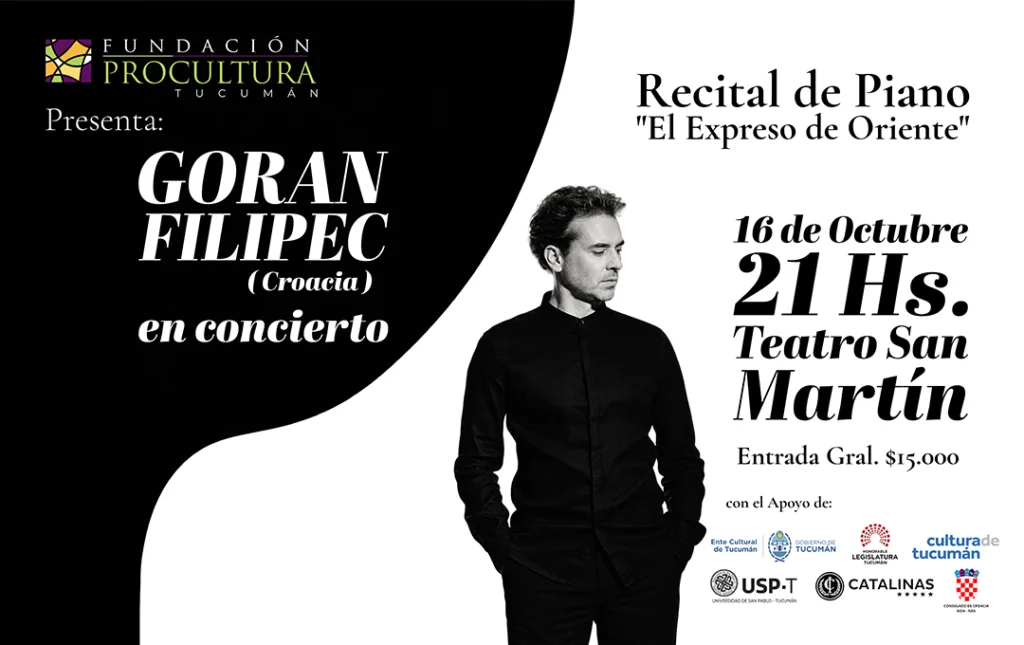 GORAN FILIPEC – 16/10/2026 – 21.00hs – TSM