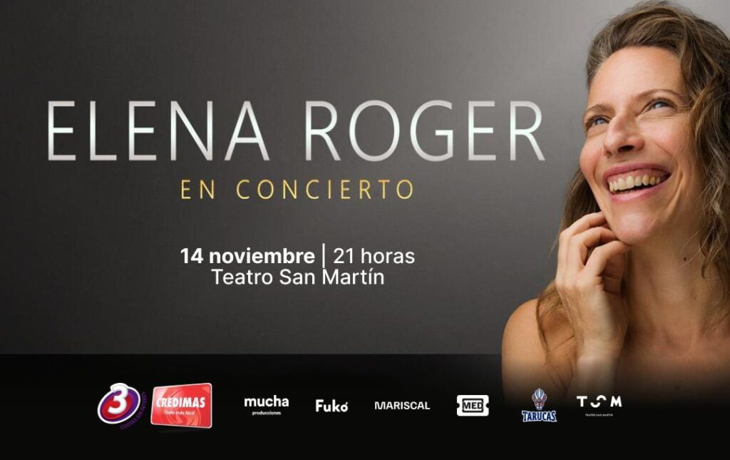 ELENA ROGER – 14/11/2026 – 21.00hs – TSM