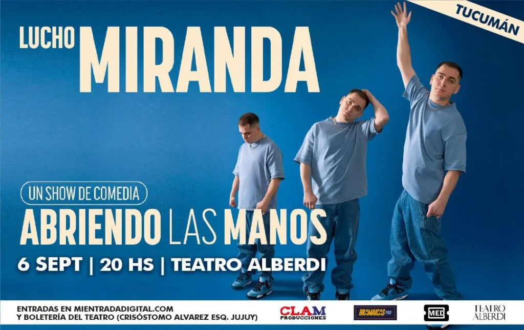LUCHO MIRANDA – ABRIENDO LAS MANOS – 06/09/2026 – 20.00hs
