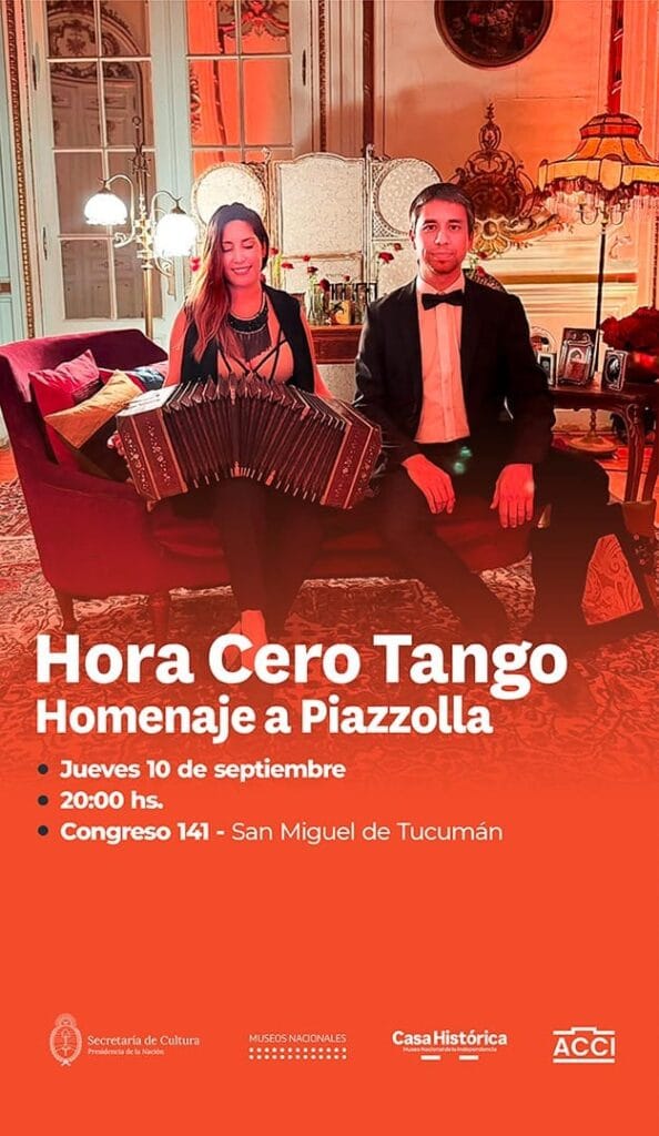 HORA CERO TANGO – HOMENAJE A PIAZZOLLA – 10/09/2026 – 20.00hs