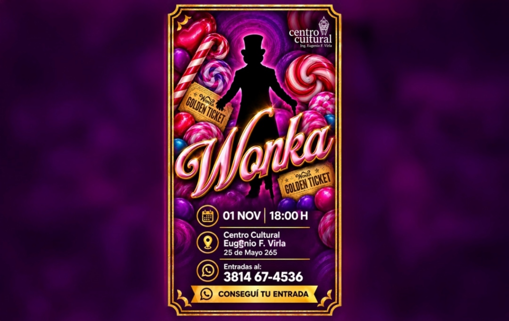 WONKA – 01/11/2026 – 18.00hs