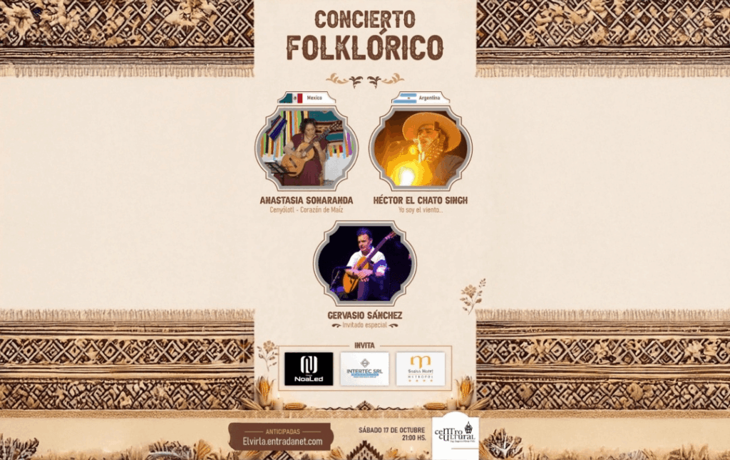 CENYOLOTL – CORAZON DE MAIZ – 17/10/2026 – 21.00hs