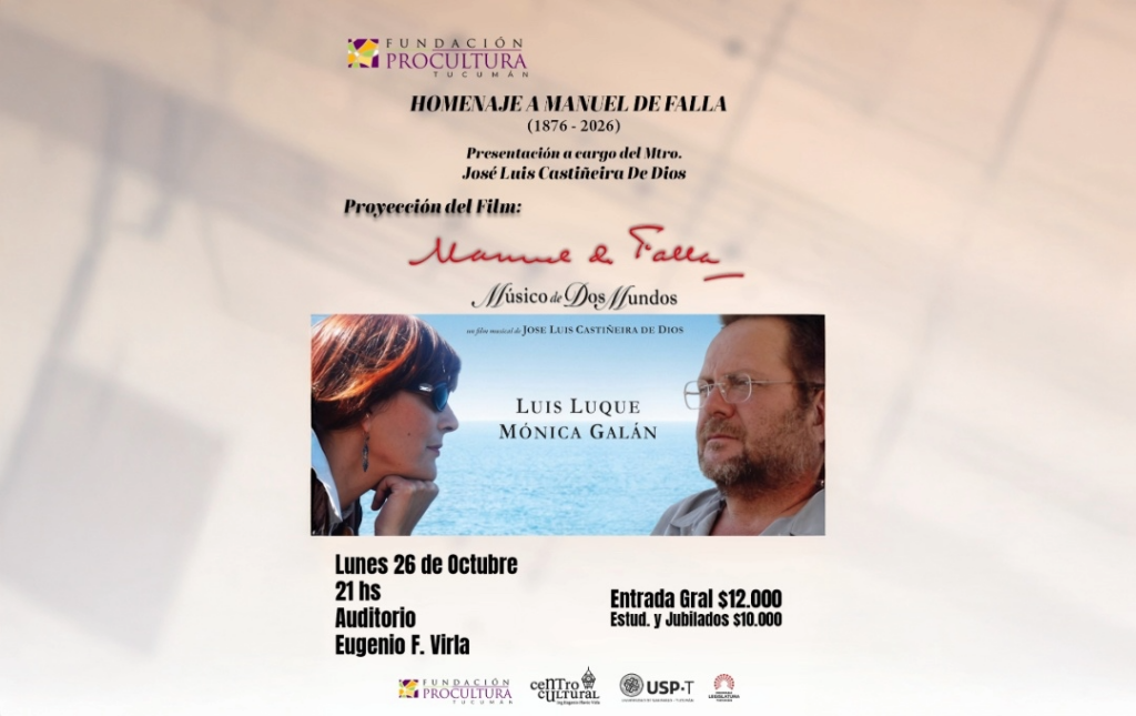 HOMENAJE A MANUEL DE FALLA – 26/10/2026 – 21.00hs