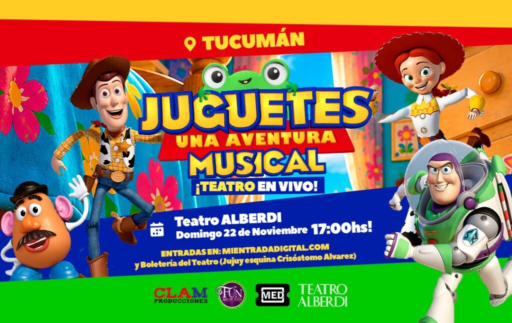 JUGUETES – UNA AVENTURA MUSICAL – 22/11/2026 – 17.00hs
