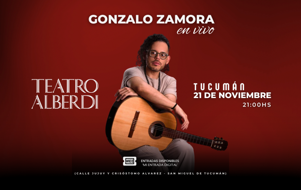 GONZALO ZAMORA EN VIVO – 21/11/2026 – 21.00hs